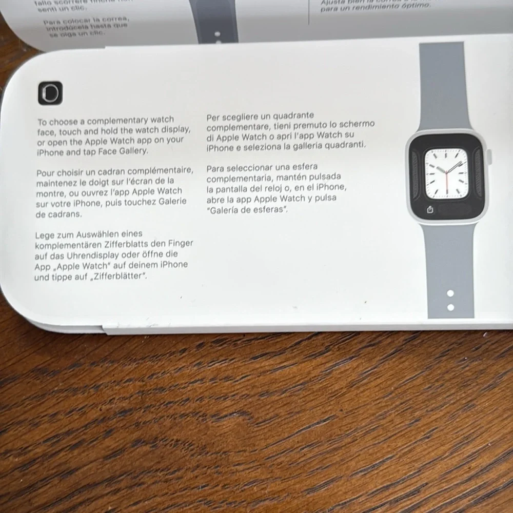 New Apple Abyss Blue Sport Watch Band. Two sizes in box. S/M and M/L.
